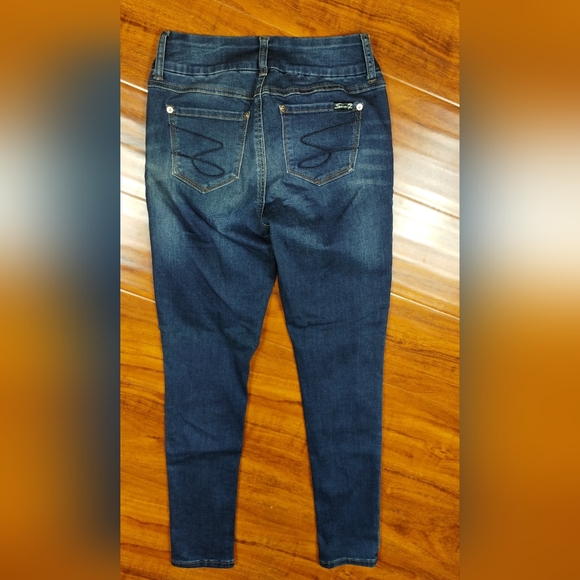Seven 7 Tummy Less Skinny Denim Jeans Inseam 30" - Picture 4 of 15